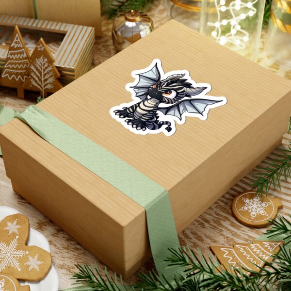 Cute Dragon Zebra - Kiss-Cut Stickers - Fantasy Creature Art for Laptop, Water Bottle, & More - Image 6
