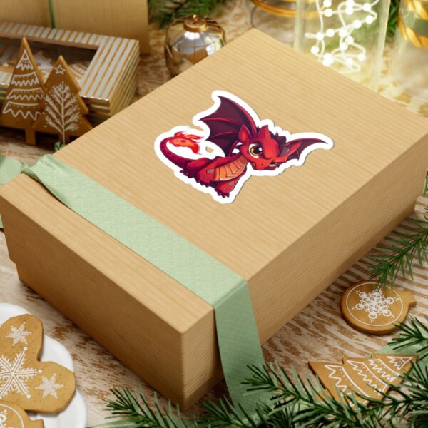 Cute Sassy Red Dragon - Kiss-Cut Stickers - Perfect for Laptops, Journals, and Gifts - Image 6