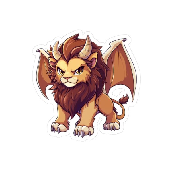 Dragon Zodiac, Leo - Kiss-Cut Sticker - Fantasy Astrology Art for Laptops & Journals