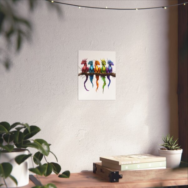 Colorful Dragon Vertical Poster - Signs of Spring - Fantasy Wall Art for Home Décor - Image 3