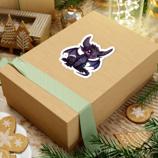 Cute Sassy Dark Dragon - Kiss-Cut Stickers - Fantasy Art for Kids & Gamers - Image 6