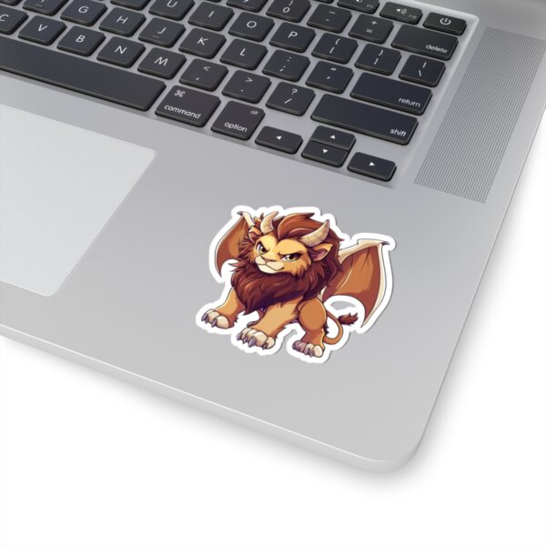Dragon Zodiac, Leo - Kiss-Cut Sticker - Fantasy Astrology Art for Laptops & Journals - Image 2