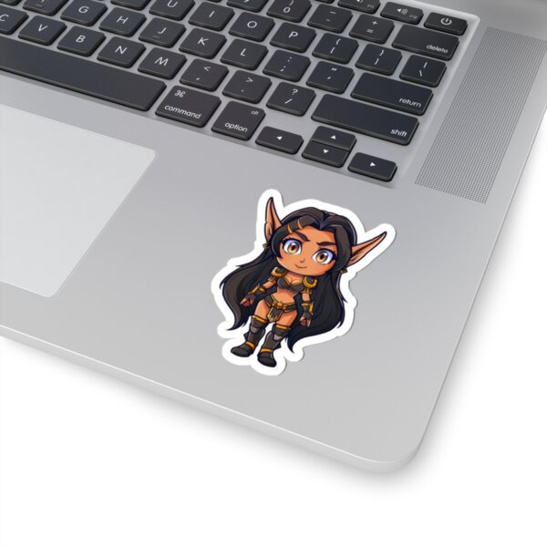 Cute Night Elf - Kiss-Cut Stickers - Fantasy Game Cartoon Decals for Laptop, Water Bottle, & More - Image 2