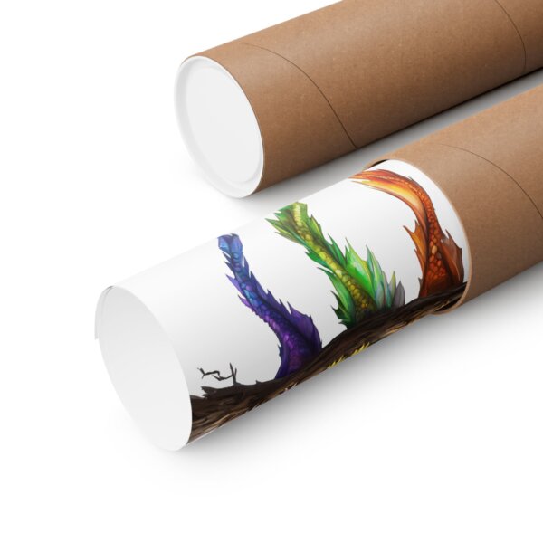 Colorful Dragon Vertical Poster - Signs of Spring - Fantasy Wall Art for Home Décor - Image 2
