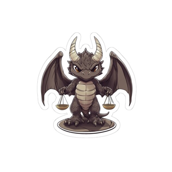 Zodiac Dragon, Libra - Kiss-Cut Stickers for Fantasy and Astrology Lovers - Image 4