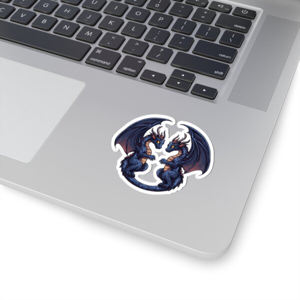 Dragon Zodiac, Gemini - Kiss-Cut Stickers - Fantasy Astrology Art Perfect for Laptops, Water Bottles, and Gifts - Image 2