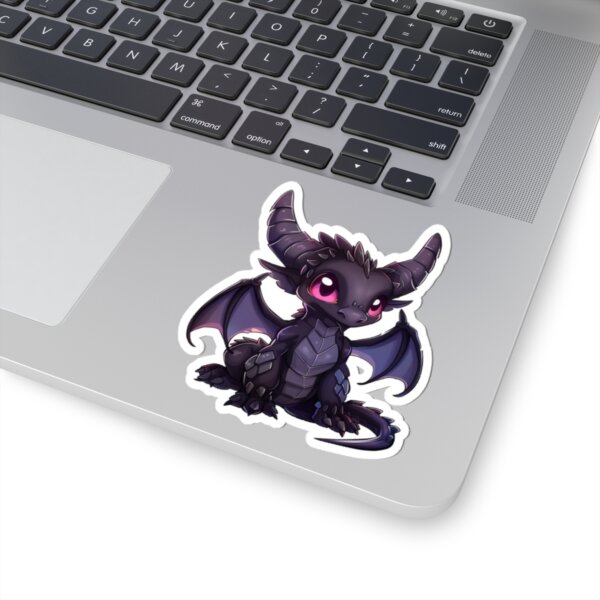 Cute Sassy Dark Dragon - Kiss-Cut Stickers - Fantasy Art for Kids & Gamers - Image 5