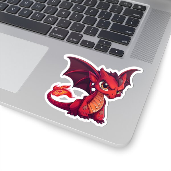 Cute Sassy Red Dragon - Kiss-Cut Stickers - Perfect for Laptops, Journals, and Gifts - Image 5