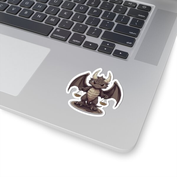 Zodiac Dragon, Libra - Kiss-Cut Stickers for Fantasy and Astrology Lovers - Image 2