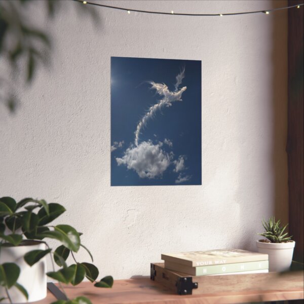 Fantasy Cloud Dragon Poster, Wall Art Decor, Dreamy Home Decoration, Unique Gift, Fantasy Art - Image 2