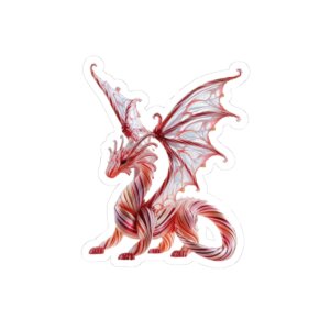 dragon christmas sticker