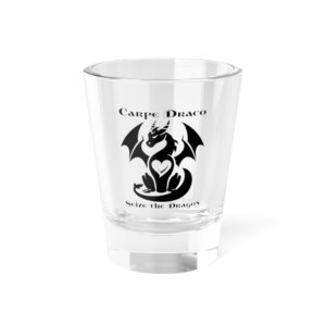 "Carpe Draco" Dragon Shot Glass - Seize the Dragon - Perfect for Celebrations & Gift Giving (1.5oz)