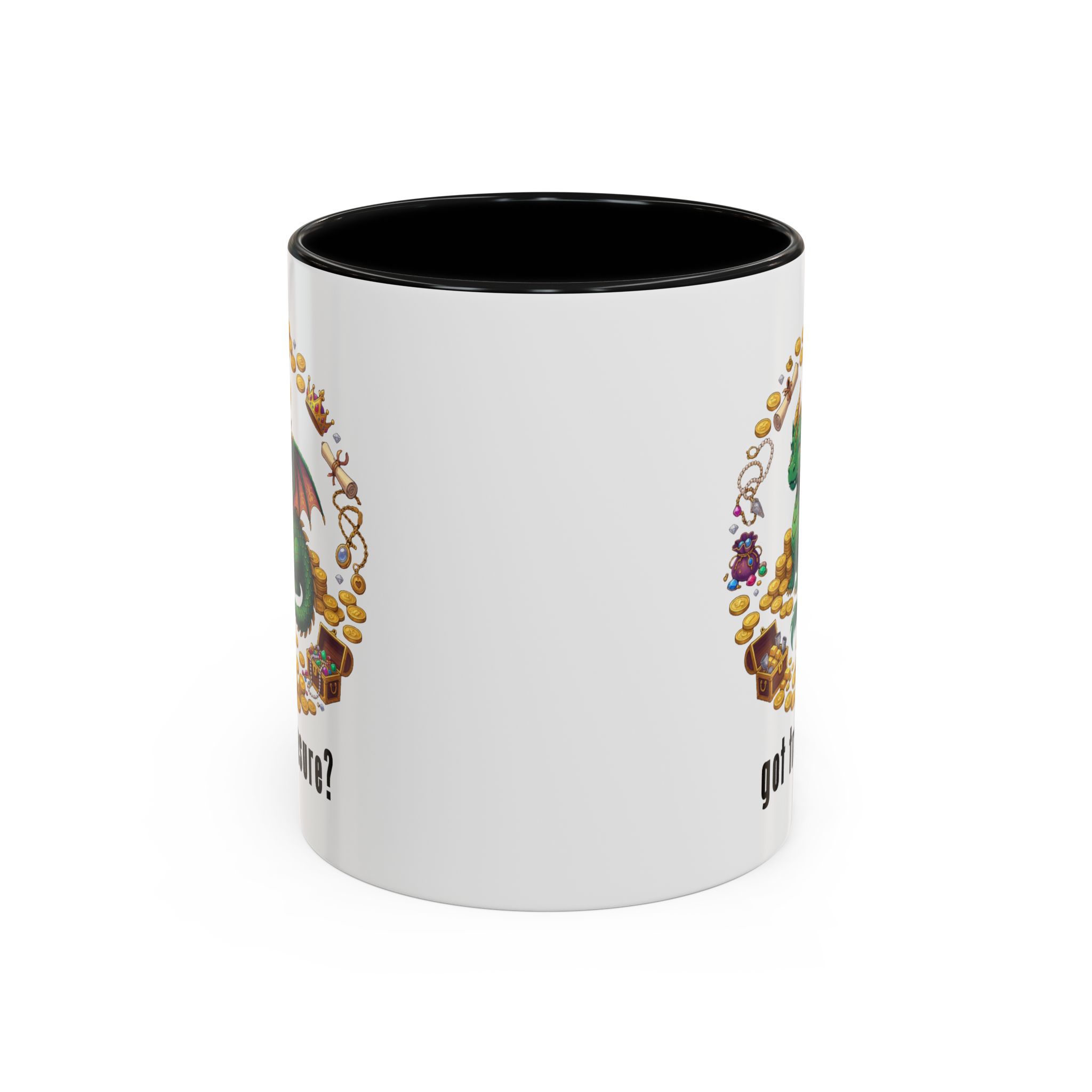 Got Treasure? Dragon Coffee Mug - Cute Fantasy Tea & Coffee Gift (11 & 15oz) - Image 2