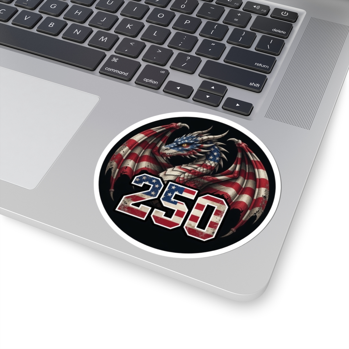 American Flag Dragon Sticker - America 250 - USA Patriotic Fantasy Decal - Image 4