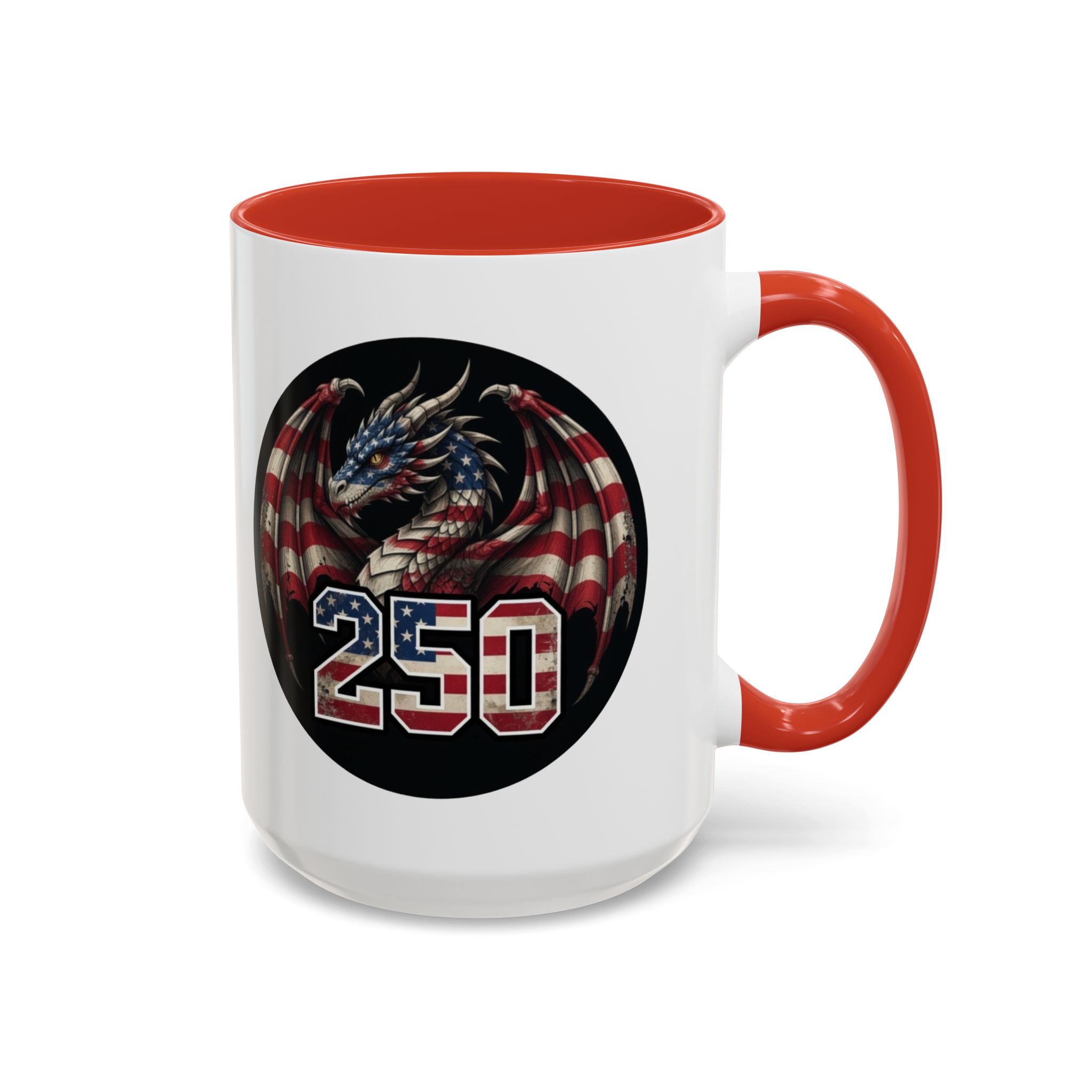 American Flag Dragon Mug – America 250 – USA Patriotic Coffee Cup - Image 21