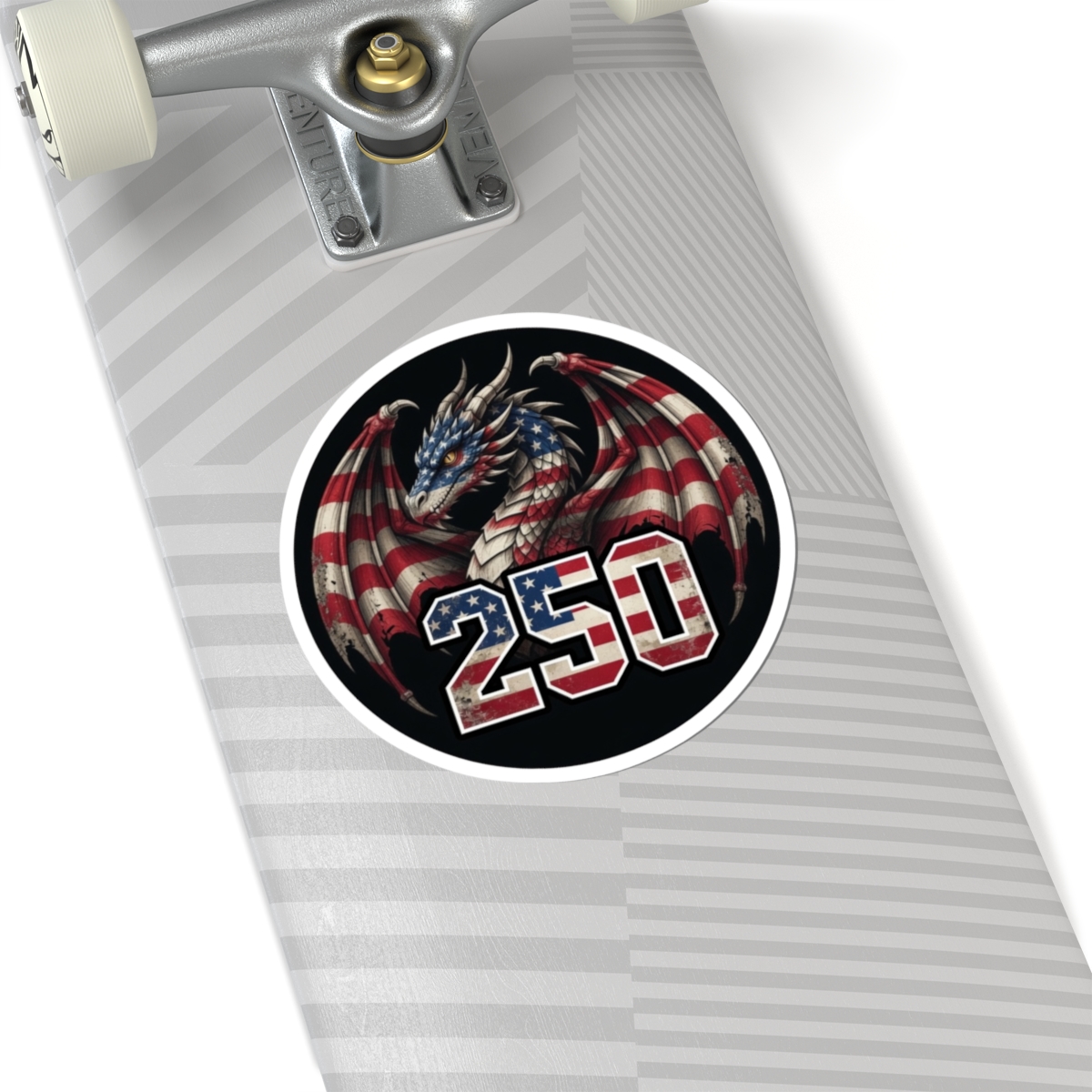 American Flag Dragon Sticker - America 250 - USA Patriotic Fantasy Decal - Image 6