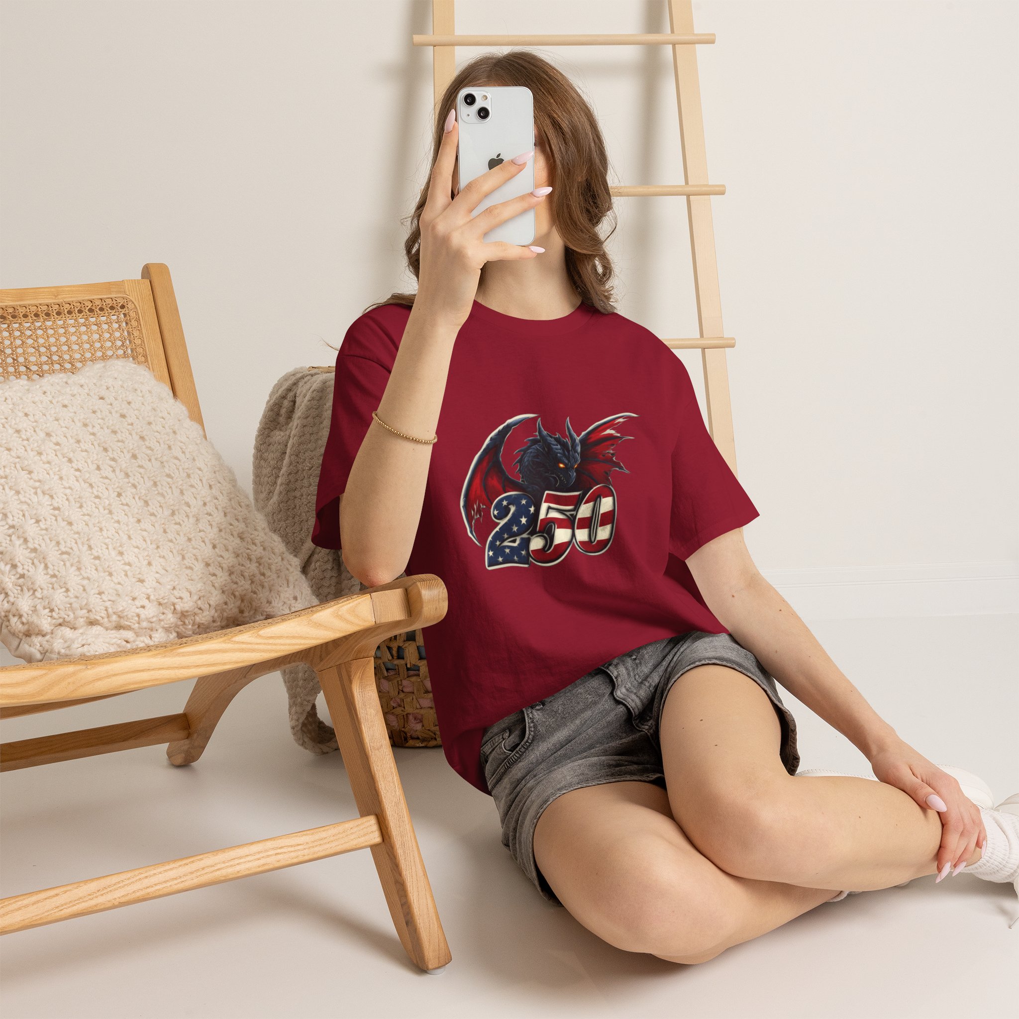 American Flag Dragon Tee – America 250 – USA Patriotic Fantasy T-Shirt - Image 15