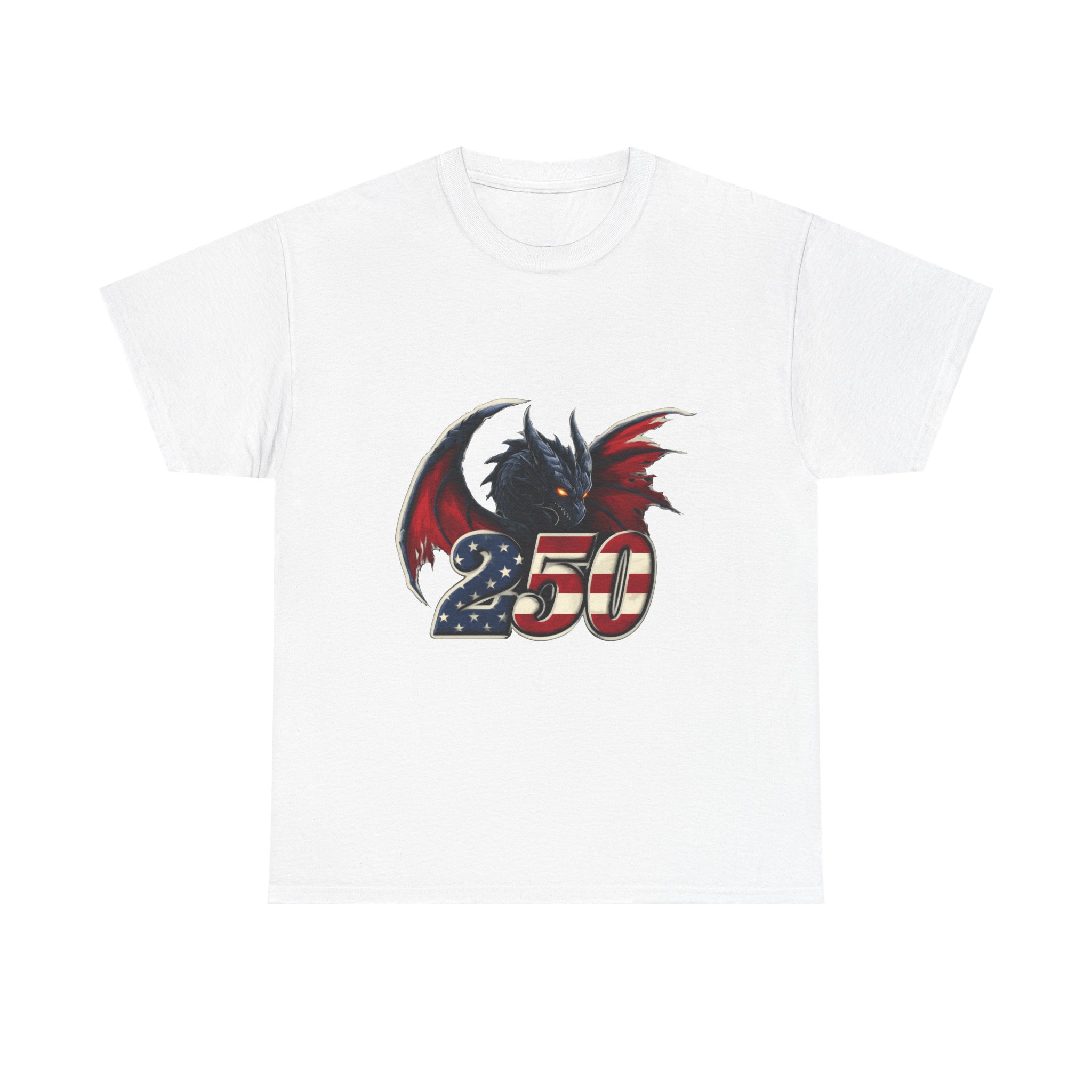 American Flag Dragon Tee – America 250 – USA Patriotic Fantasy T-Shirt - Image 5