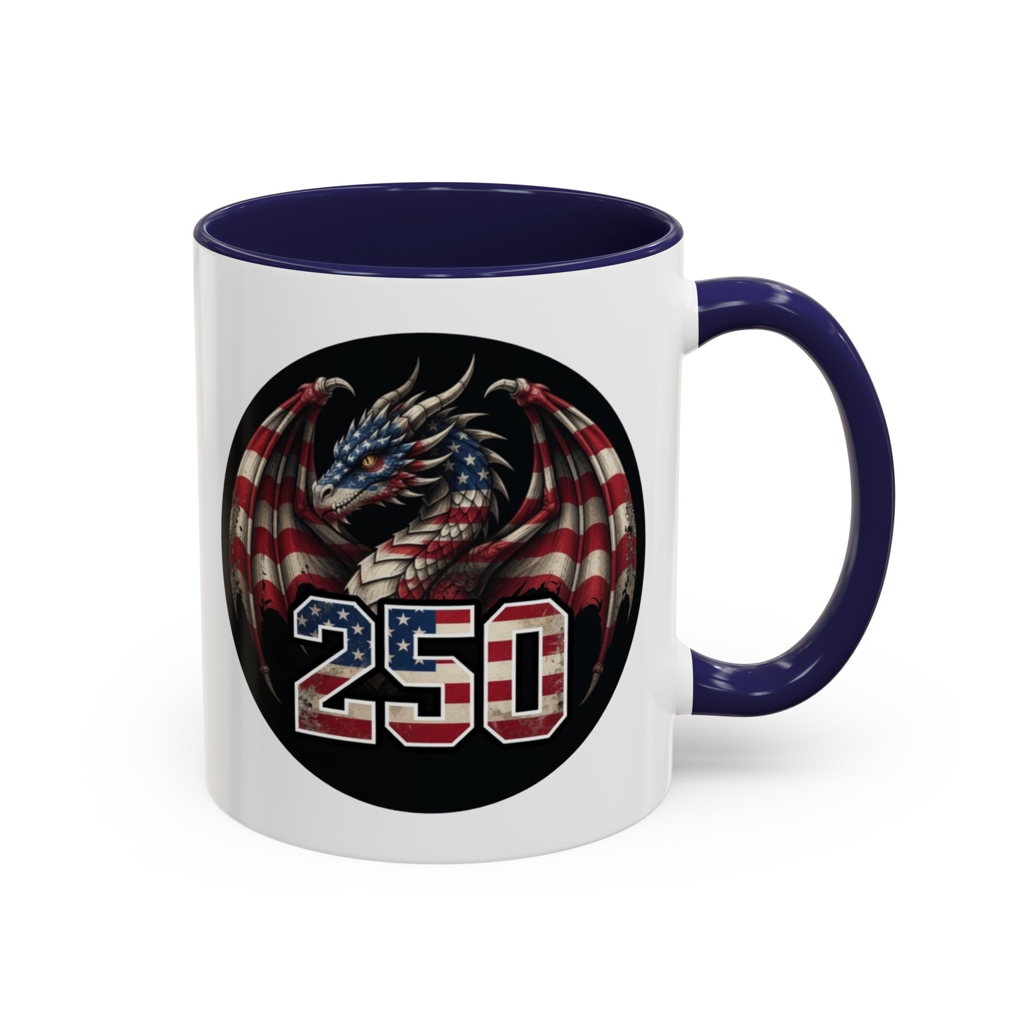 American Flag Dragon Mug – America 250 – USA Patriotic Coffee Cup - Image 5