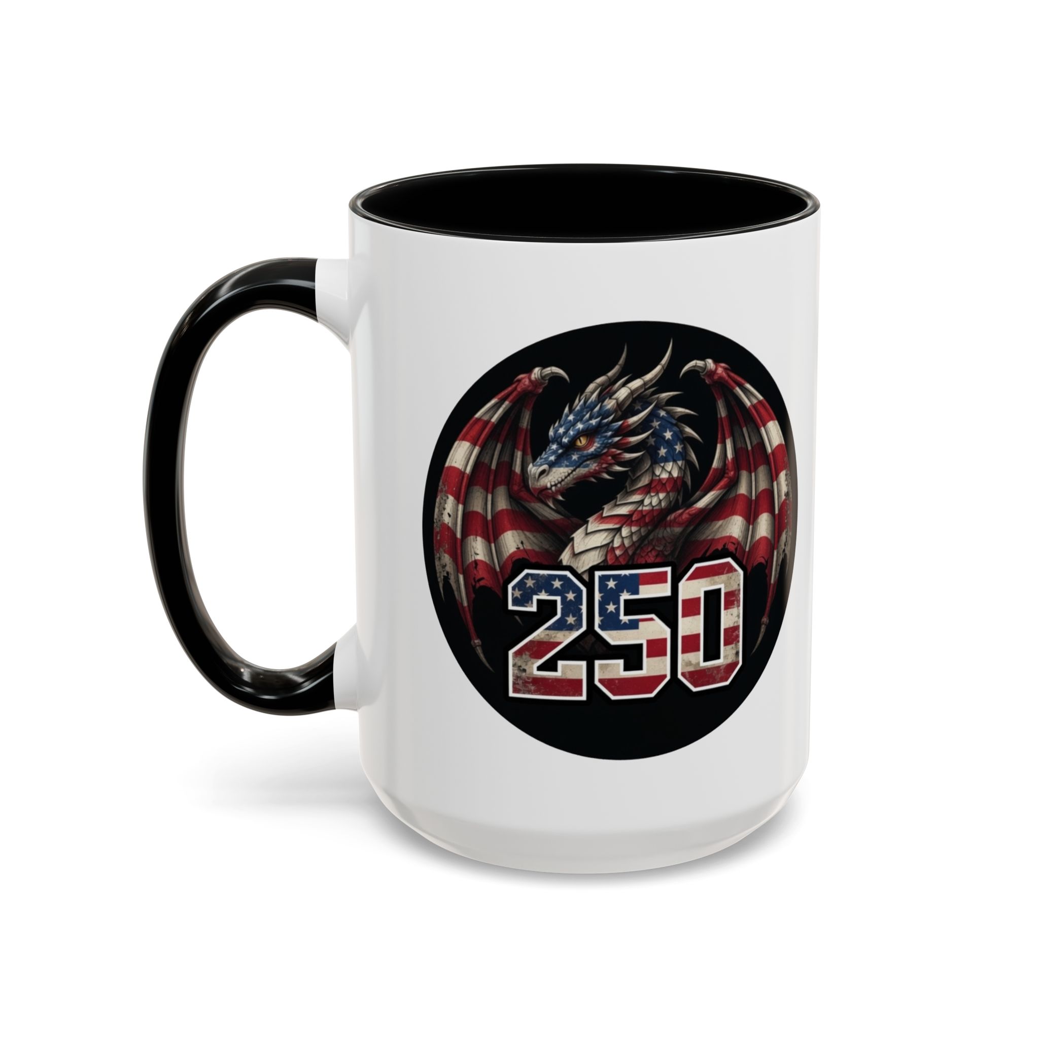 American Flag Dragon Mug – America 250 – USA Patriotic Coffee Cup - Image 14