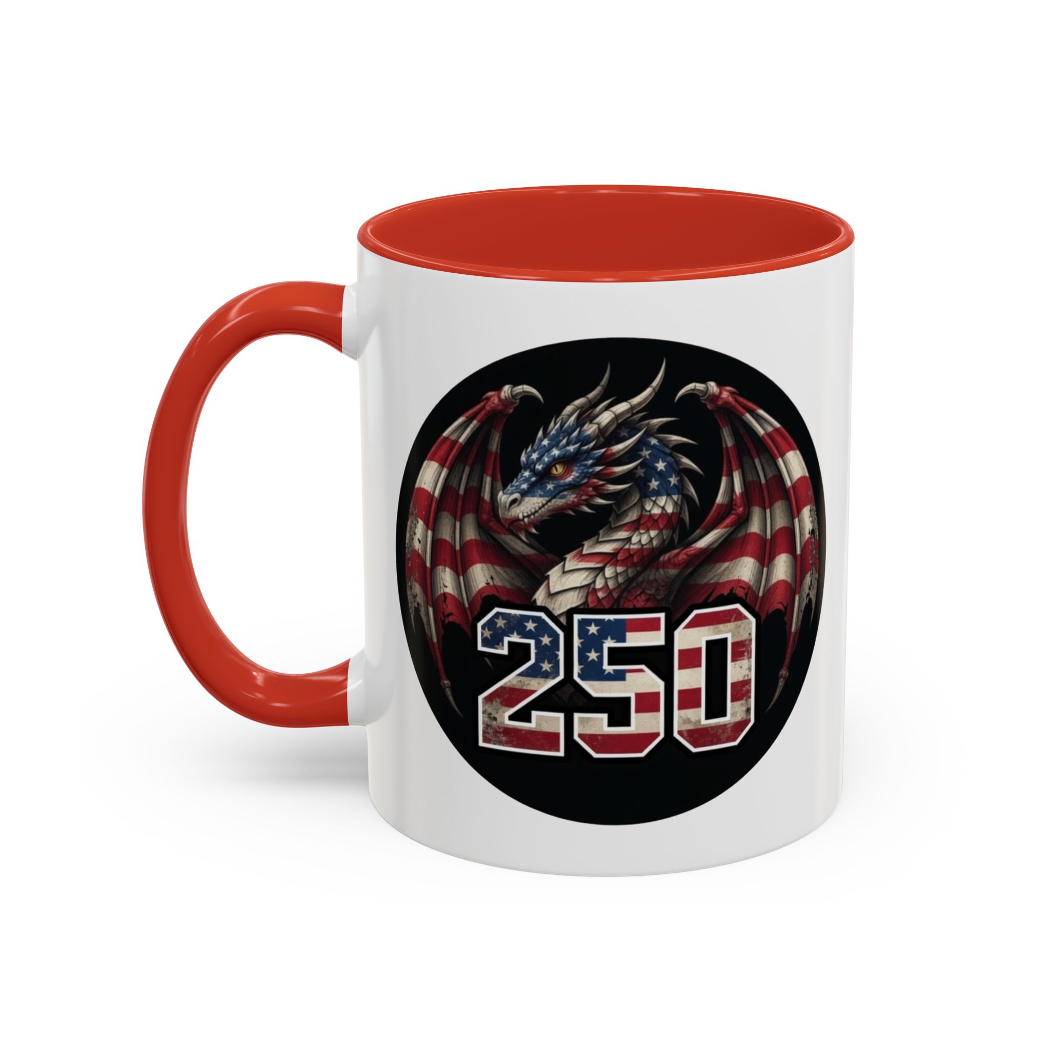 American Flag Dragon Mug – America 250 – USA Patriotic Coffee Cup - Image 10