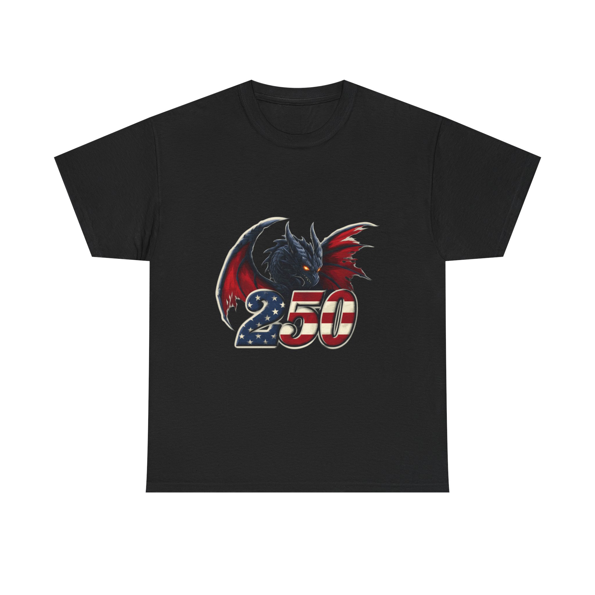 American Flag Dragon Tee – America 250 – USA Patriotic Fantasy T-Shirt - Image 9