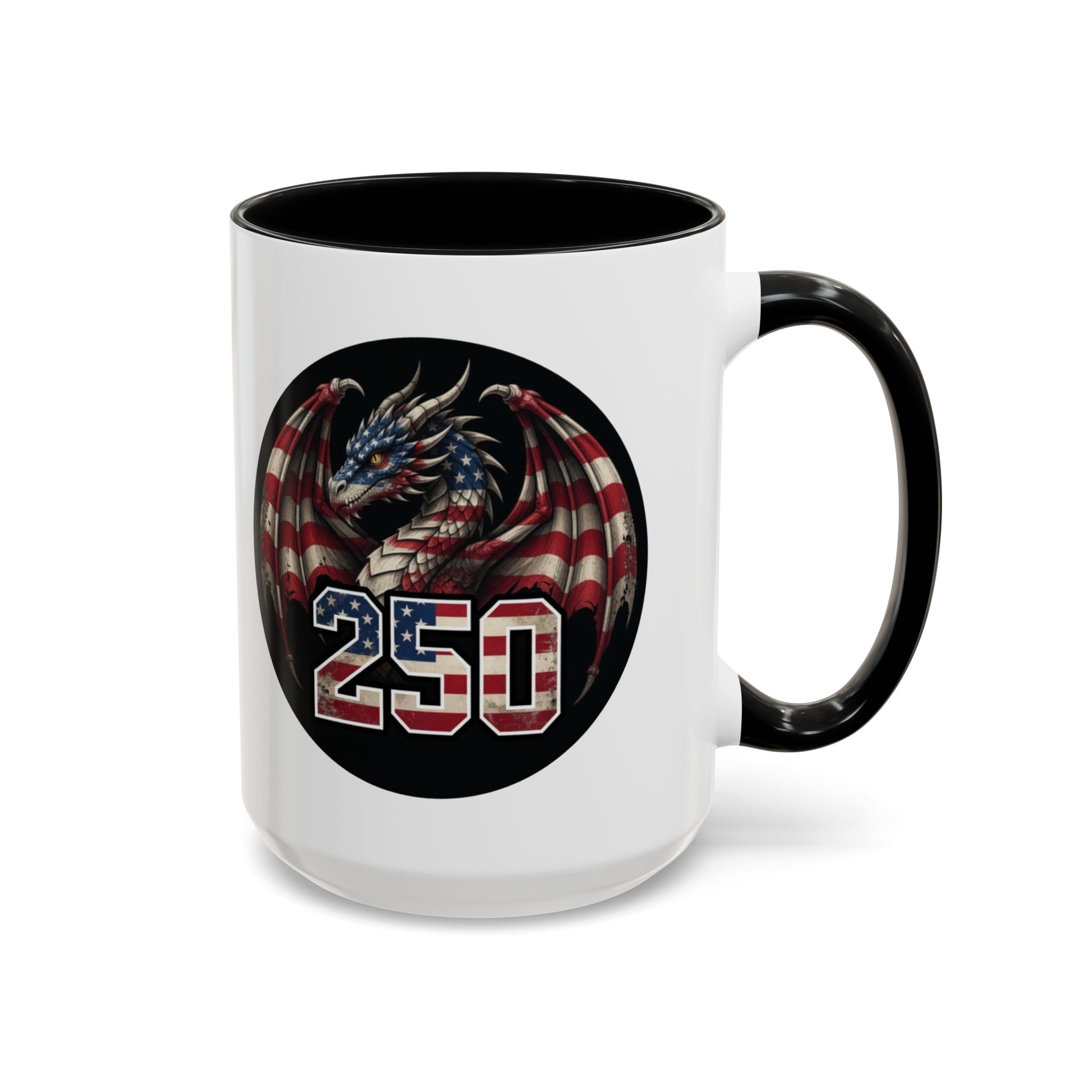 American Flag Dragon Mug – America 250 – USA Patriotic Coffee Cup - Image 13